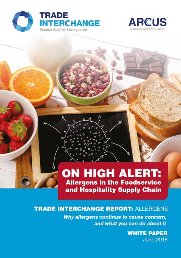 Allergens in the Foodservice and Hospitality Supply Chain