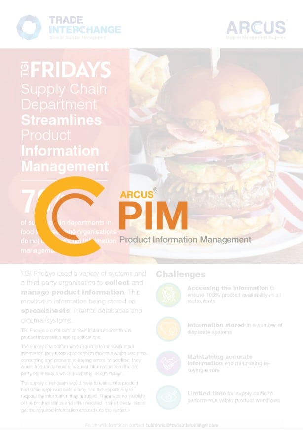 TGI Fridays PIM Case Study TGI Fridays PIM Case Study