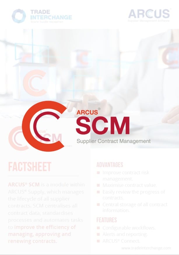 Supplier Contract Management Factsheet