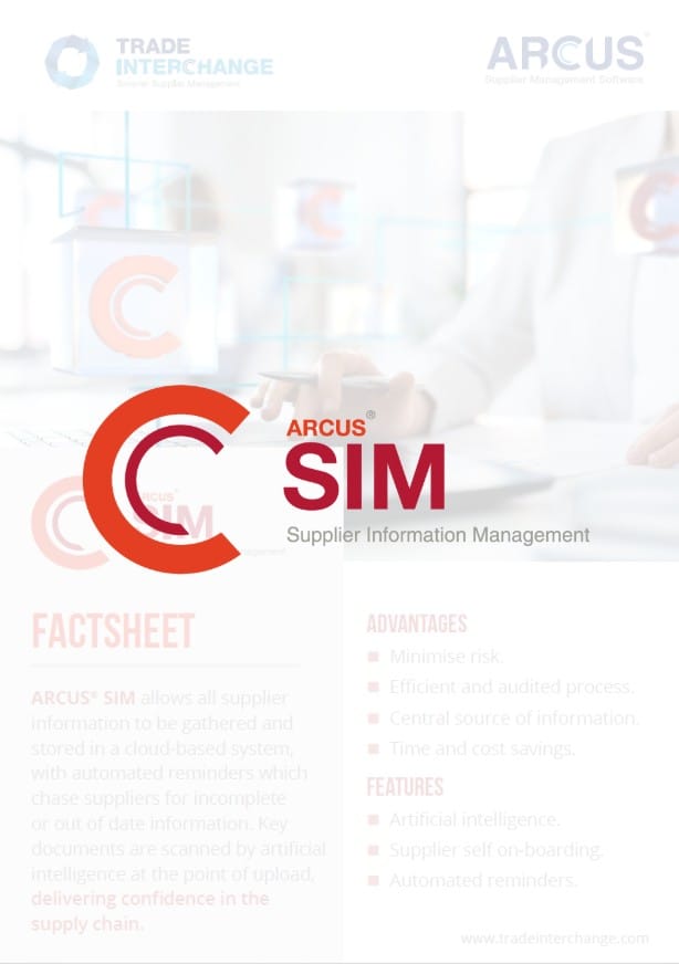 Supplier Information Management Factsheet