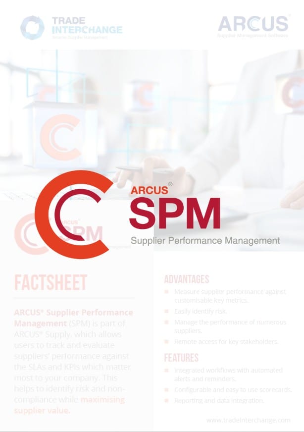 Supplier Performance Management Factsheet