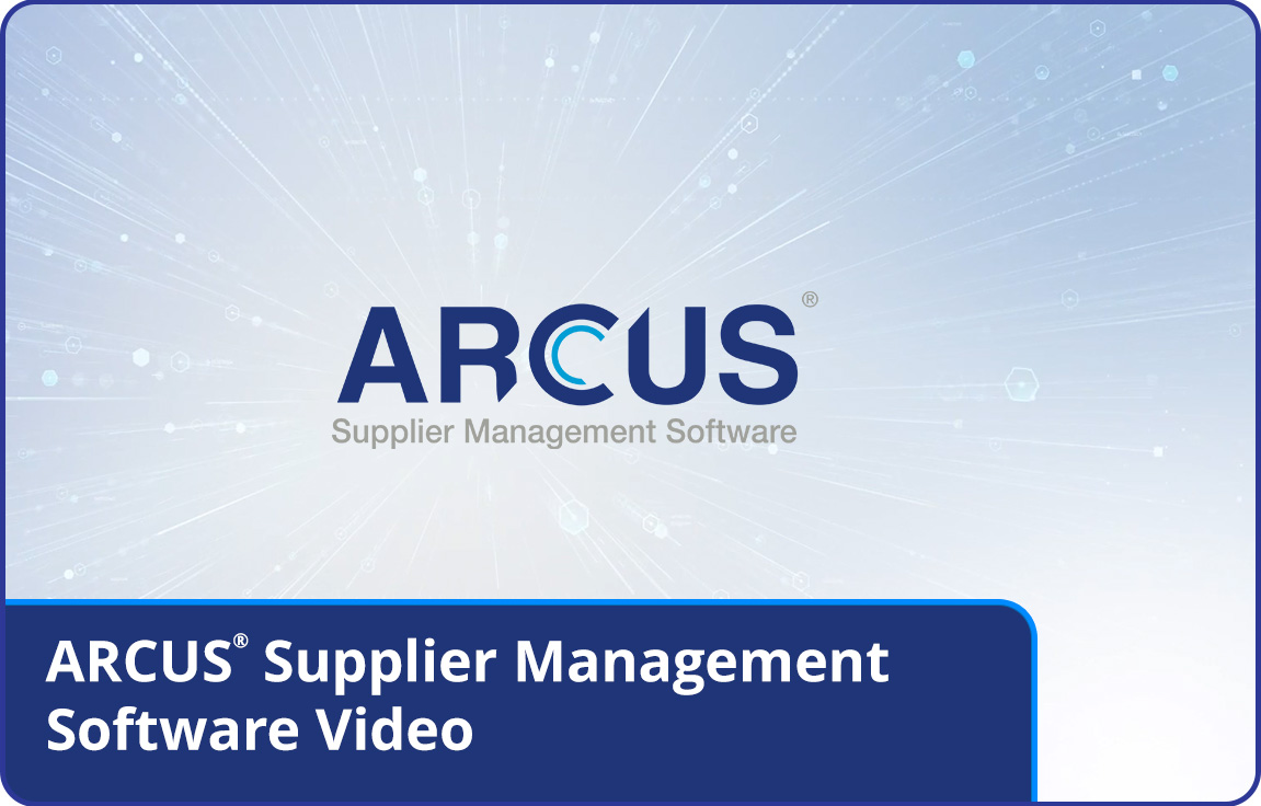 ARCUS Supplier Management Software