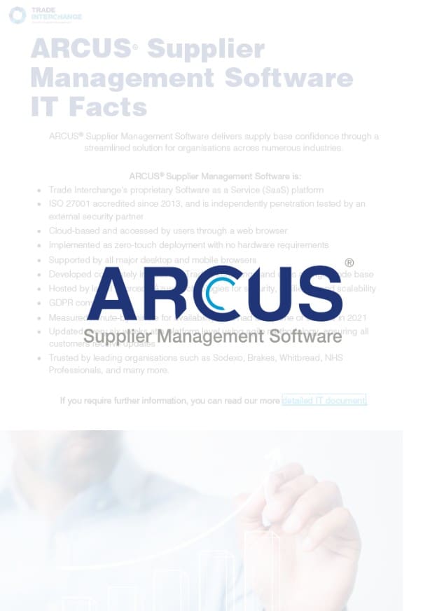 ARCUS® IT Requirements Factsheet