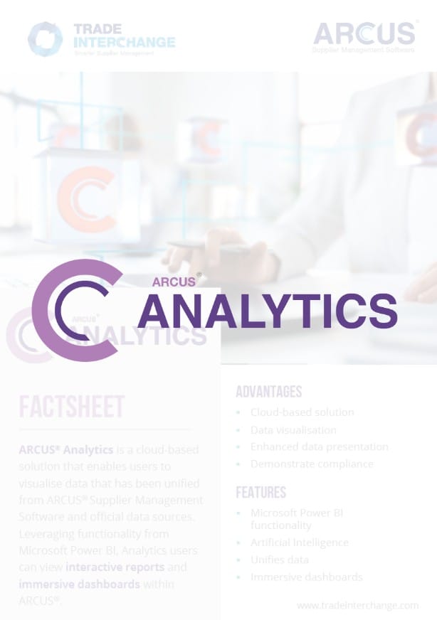 ARCUS® Analytics factsheet