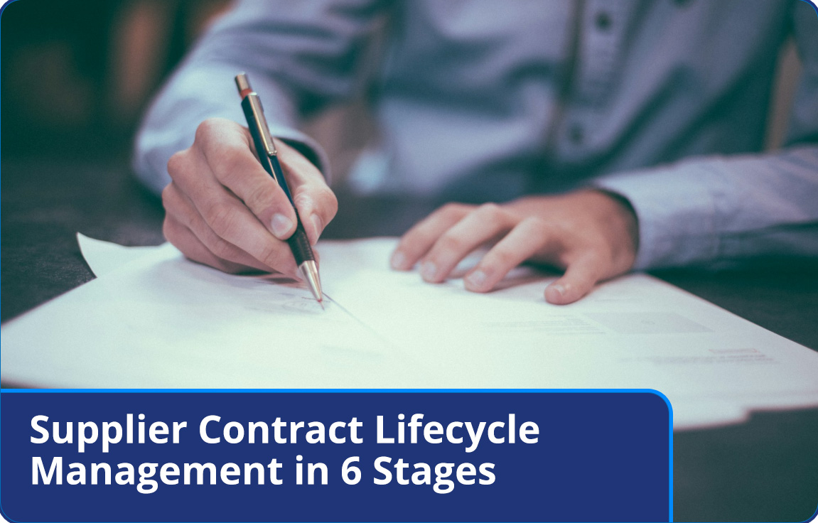 supplier contract lifecycle management in 6 stages